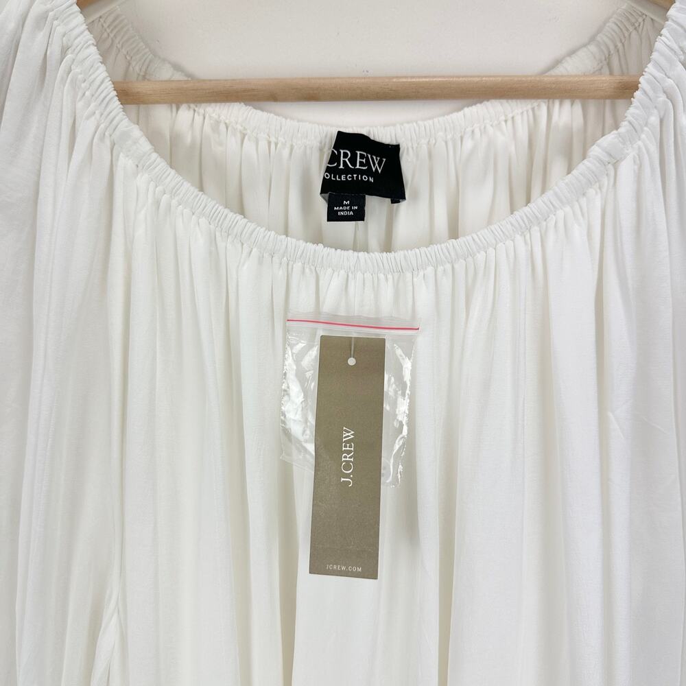 J.Crew Collection Sheer Maxi Dress Viscose Oversized Minimalist Boho Medium NWT - Picture 5 of 12
